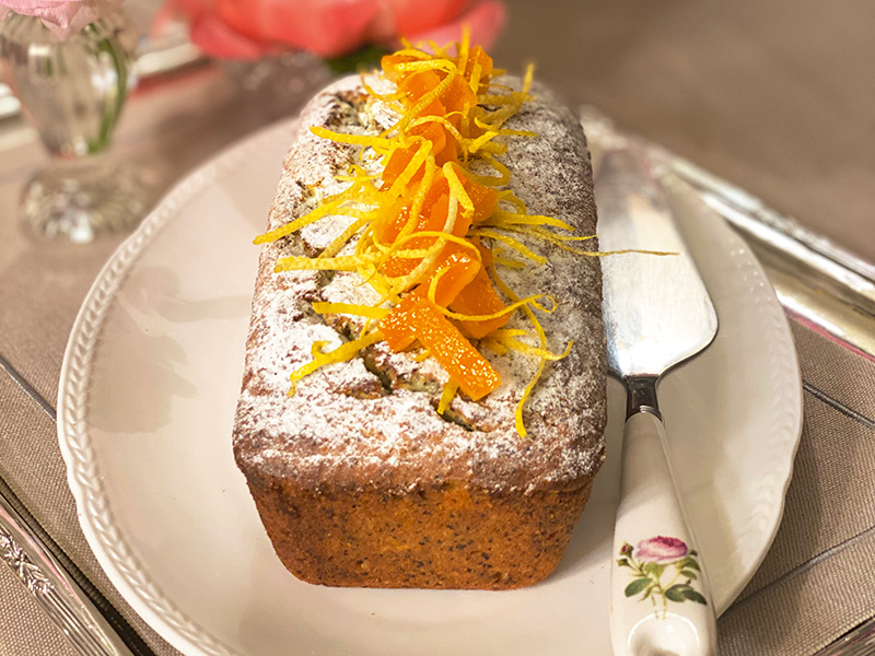 Portakallı Limonlu Haşhaşlı Kek