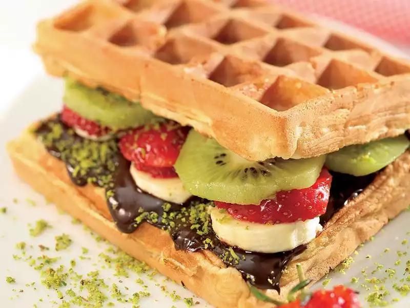 evde kolay waffle