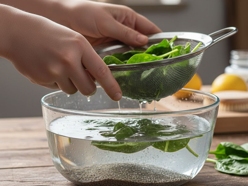 Yaprakları Üstten Alarak Kirden Ayırın