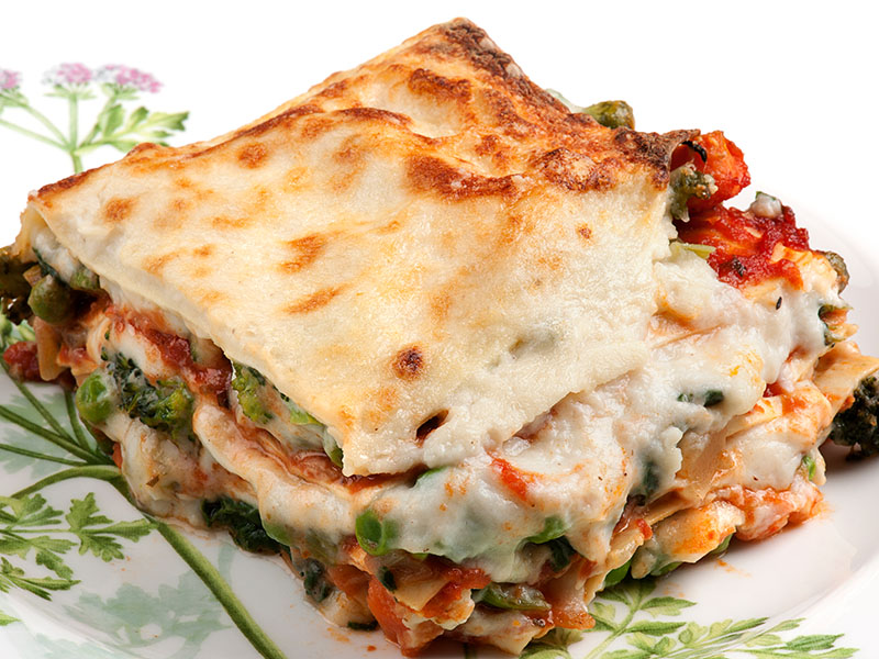 Fırında Sebzeli Lazanya