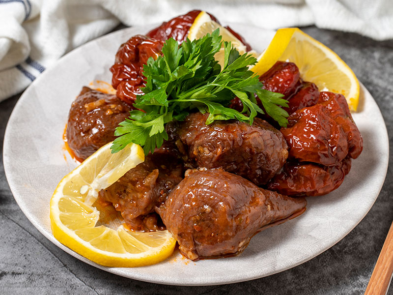 kuru patlıcan dolması