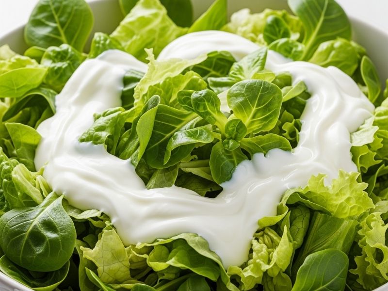 Yoğurtlu Marul Salatası