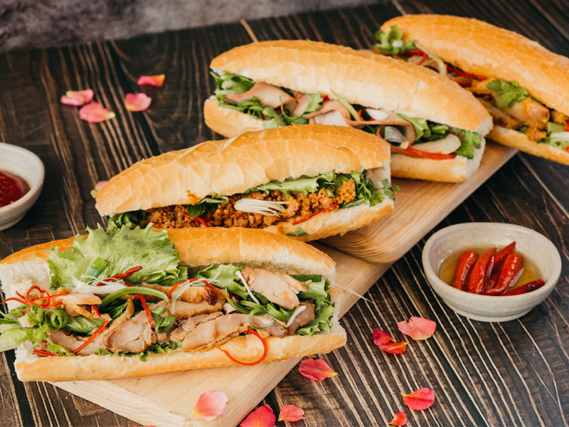 meat and cold cuts banh mi