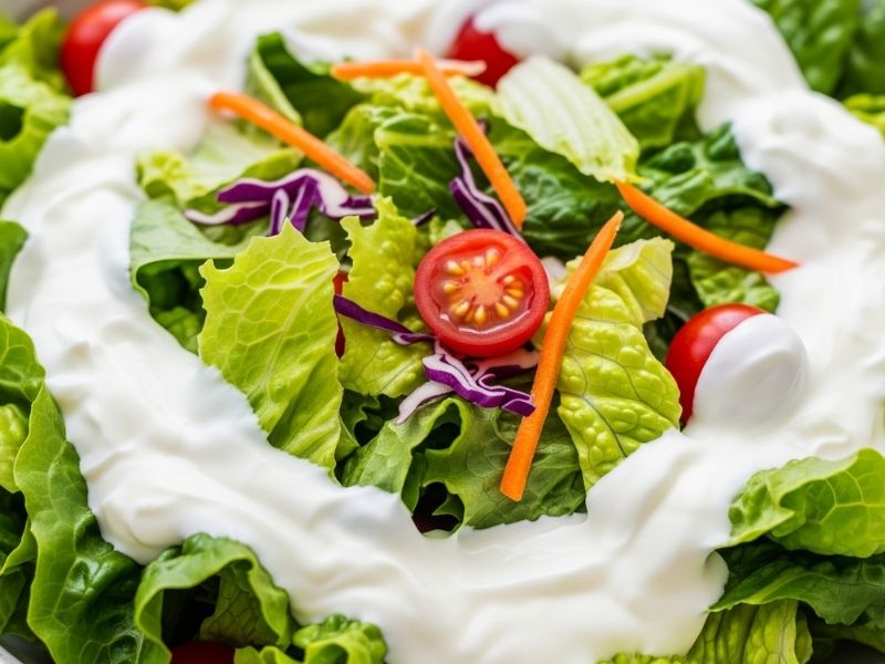 yoğurtlu marul salatası