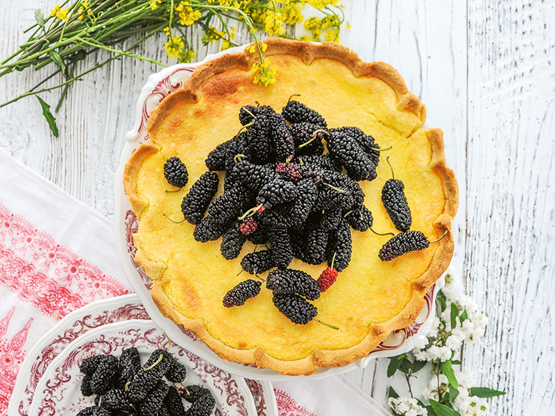 Karadutlu Lor Peynirli Tart