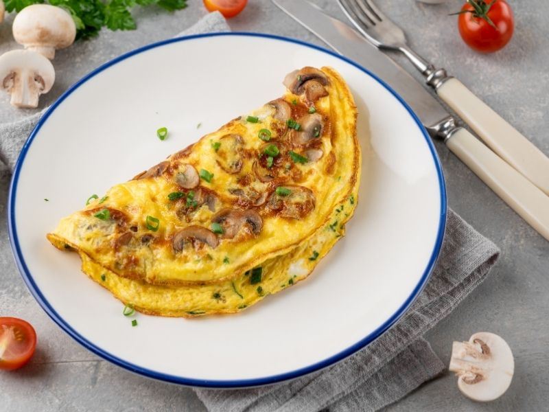 Protein Deposu Mantarlı Omlet 