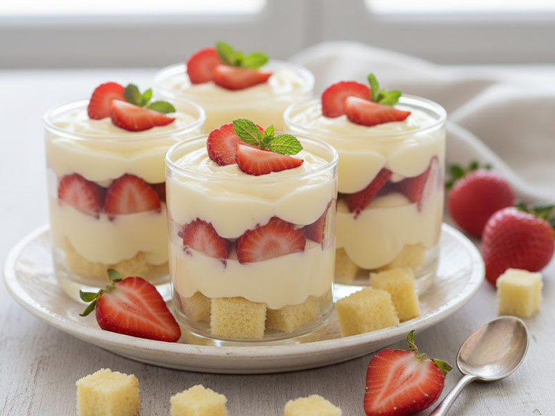 Çilekli Kup Tatlısı