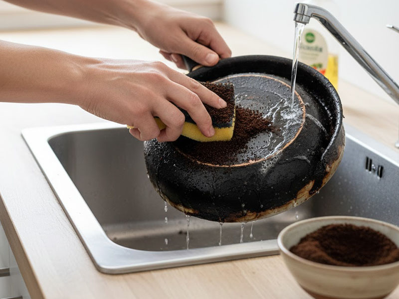 Yanmış Tencere ve Tavalar için Doğal Çözüm