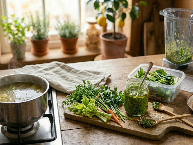 Artıklarla Pesto Yapın