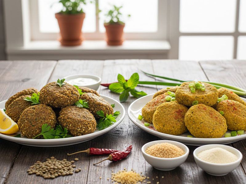 yeşil mercimek köftesi