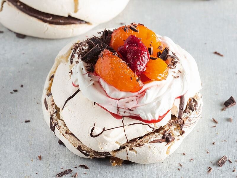 mandalinalı mini pavlova