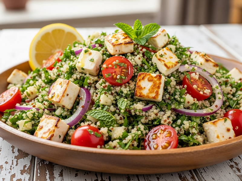Peynirli Tahıllı Salata (Tabbouleh Tarzı)