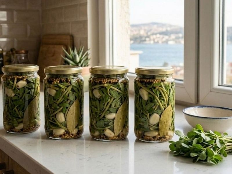 Kavanoz Düzeni Ve Turşuya Aroma Veren Yardımcılar