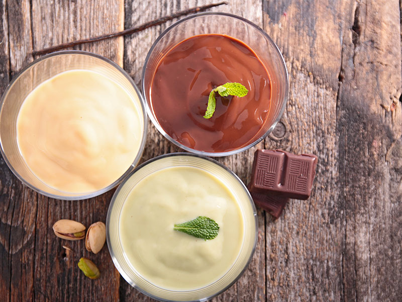 şekersiz puding