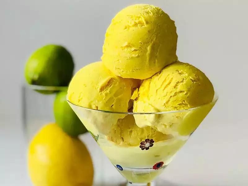 limonlu zerdeçallı dondurma