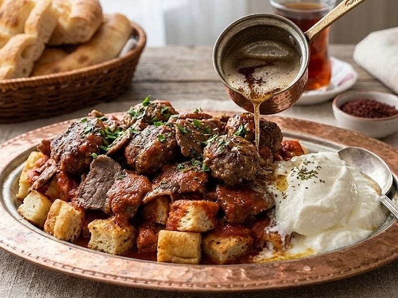 Bayat Pideden Yalancı İskender Ve Kebap Yatağı