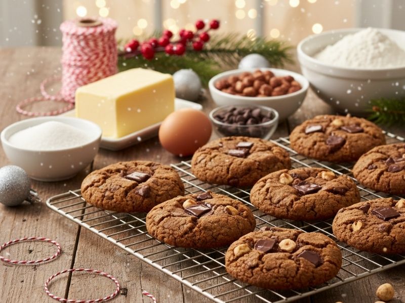 Çikolatalı Fındıklı Kurabiye