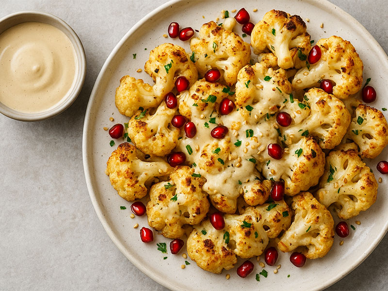 tahin soslu karnabahar