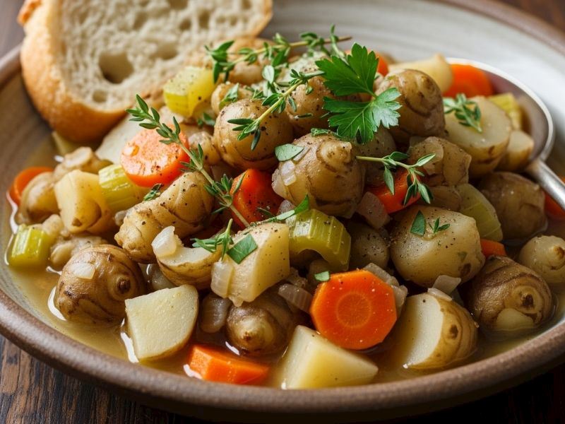 Soyulan yer elmasını durulayın ve kurulayın