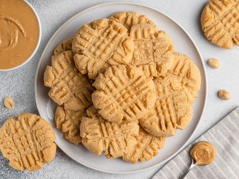 Fıstık Ezmeli 3 Malzemeli Kurabiye