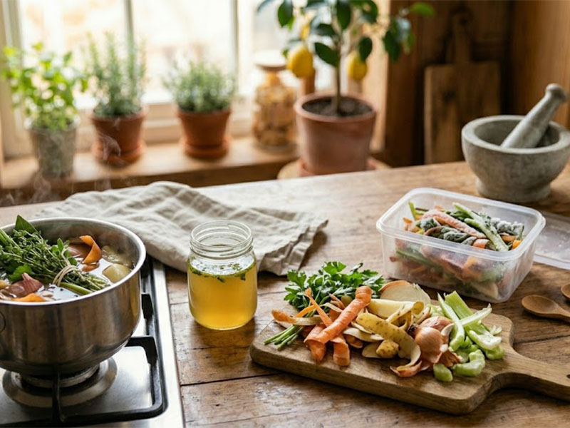 Sebze Artıklarından Stok Hazırlayın