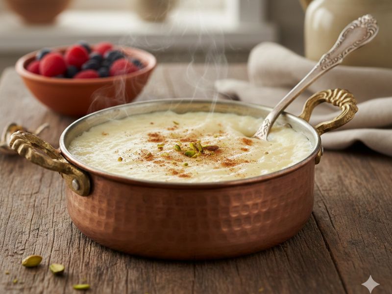 Muhallebinin tamamen soğumasını bekleyin