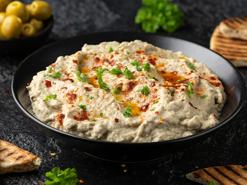 Közlenmiş Patlıcanlı Yaz Mezeleri