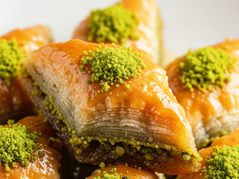 Ev Usulü Fıstıklı Baklava
