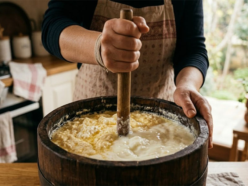 Yayık Ayranın Elde Edilmesi