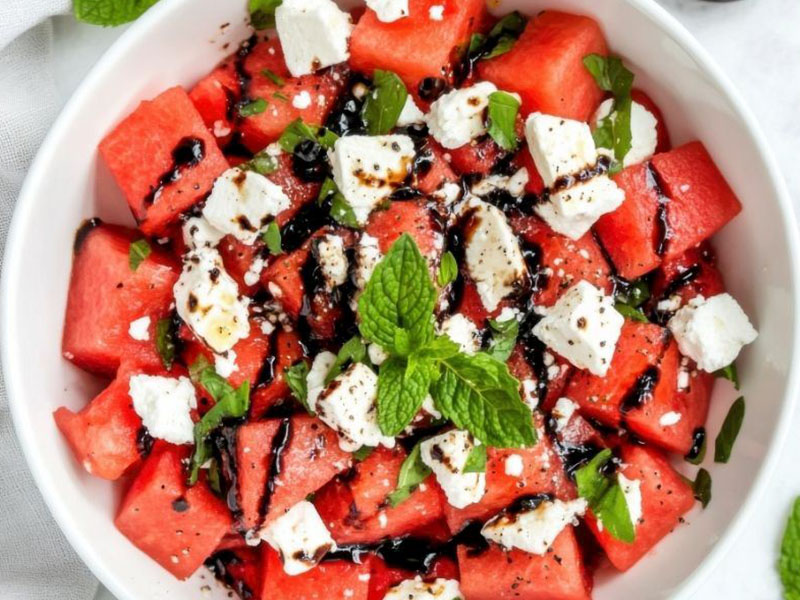 Soğuk Karpuz-Feta Salatası