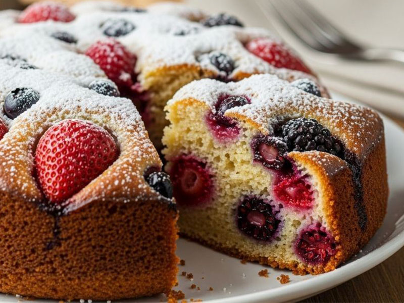 Meyveleri unla kaplayın