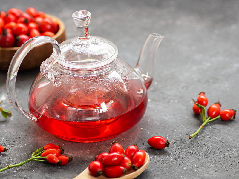 Olgun ve temiz kuşburnu kullanın