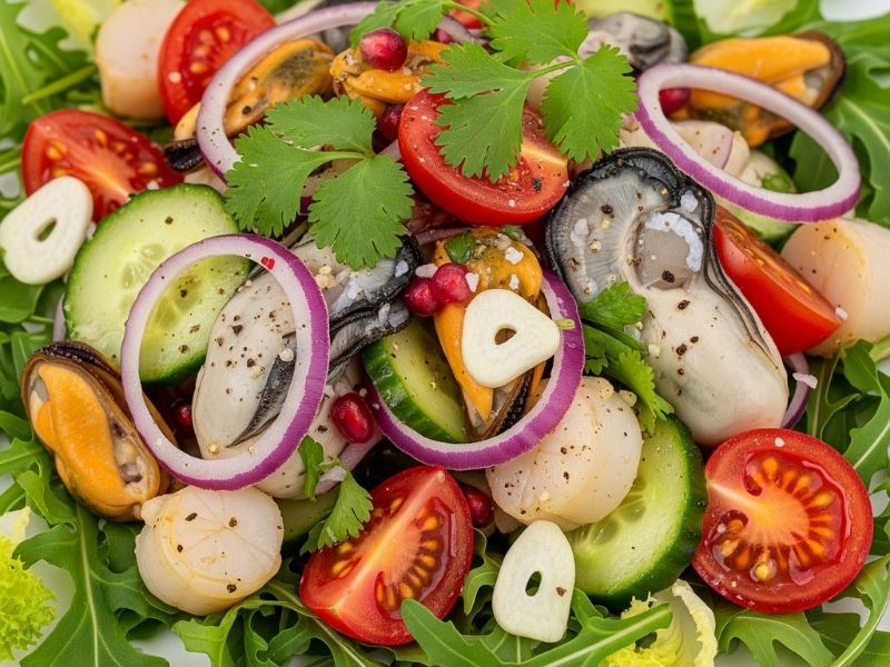 Deniz Kabuğu Eti Salatası 