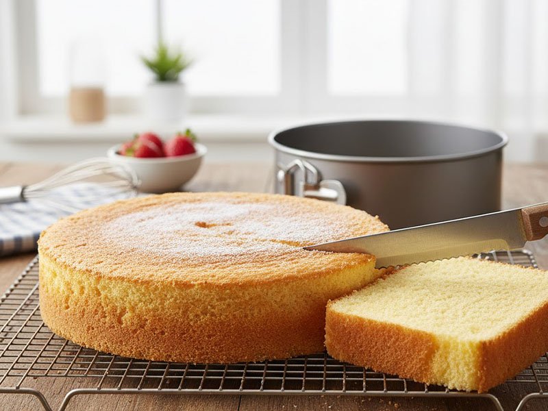 Sünger Kek / Pandispanya (Pasta Tabanı için)