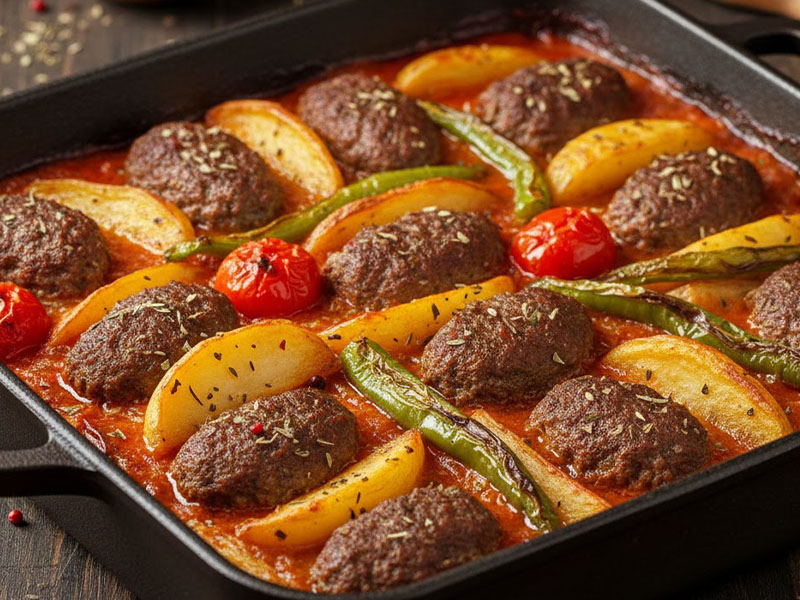 Fırında Köfte Patates