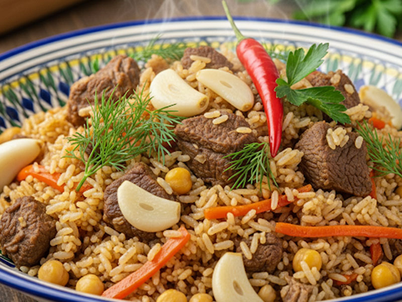 Özbek pilavı