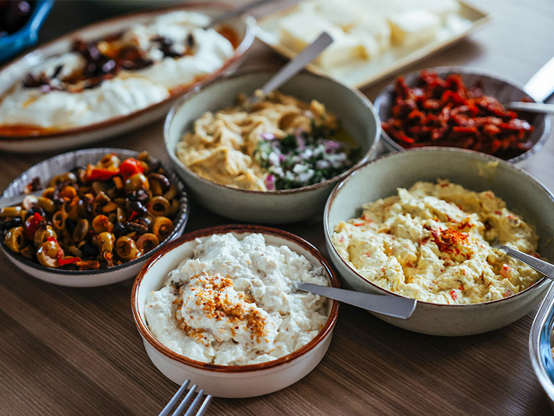 yoğurtlu mezeler