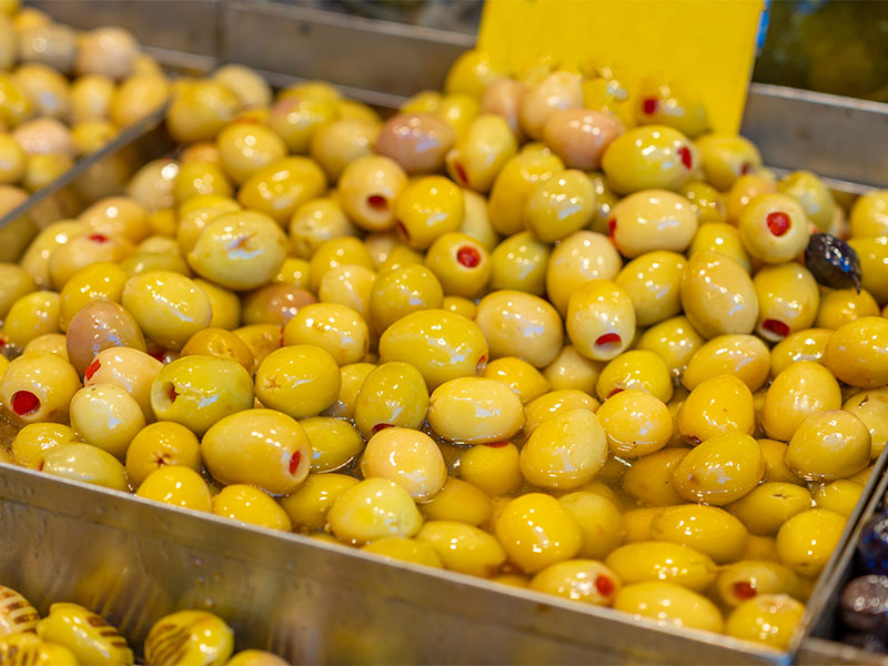 Yeşil Gemlik Zeytini → Kekik & Sarımsak