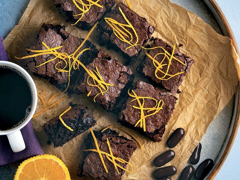 portakallı kakuleli brownie