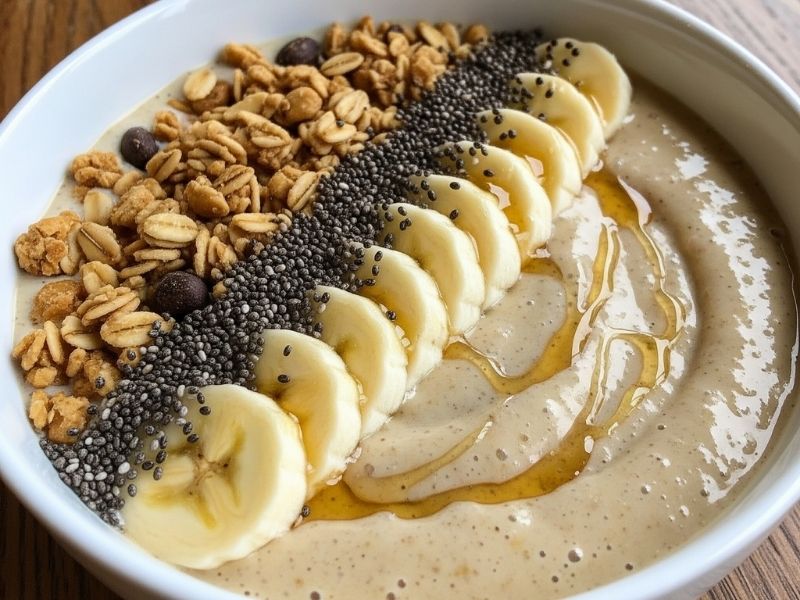 2. Gün: Yulaflı Muzlu Smoothie Bowl