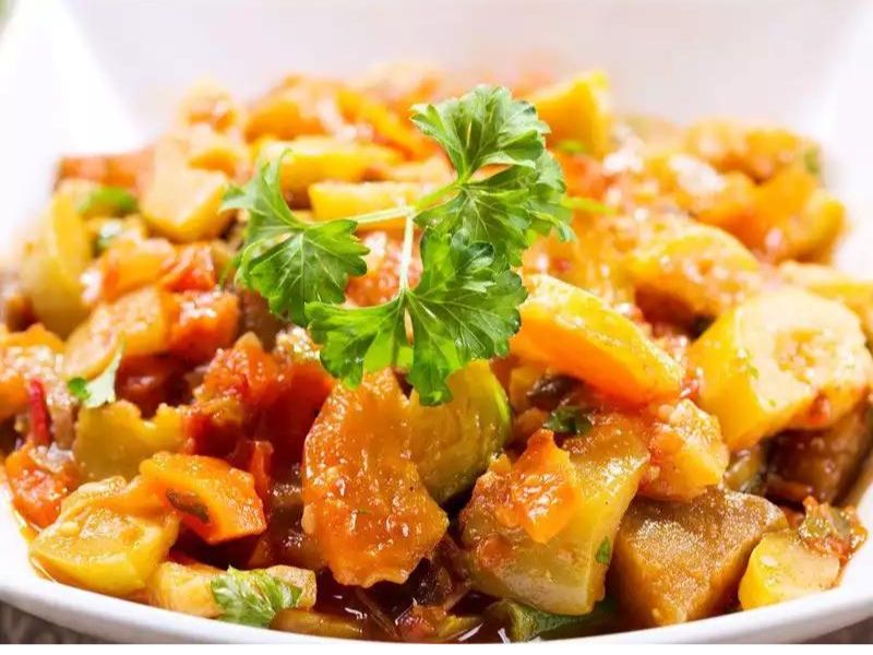 fırında kabak yemeği