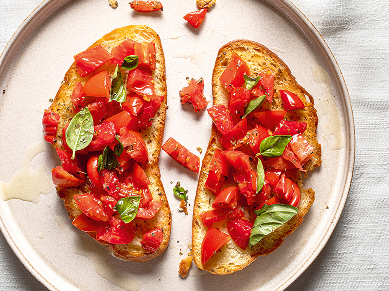 Domatesli Bruschetta