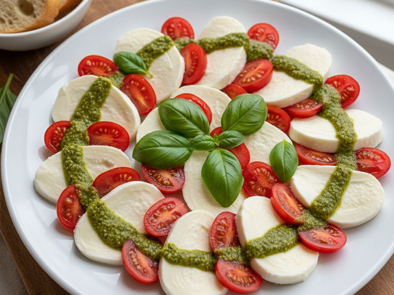 Pesto Soslu Peynir Tabağı