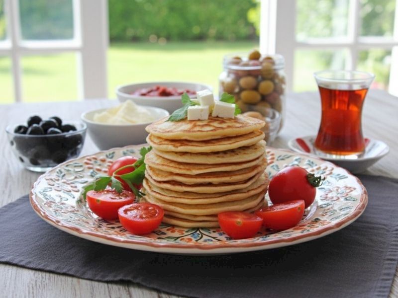 Yumurtasız Tuzlu Pancake