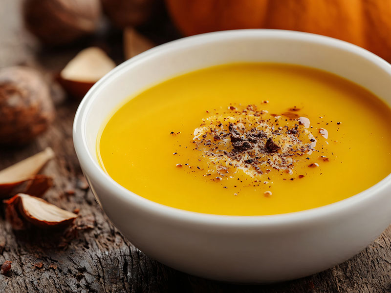 Kestaneli Balkabağı Çorbası