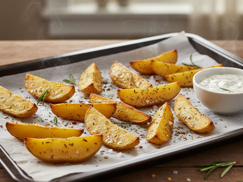 Fırında Patates Dilimleri