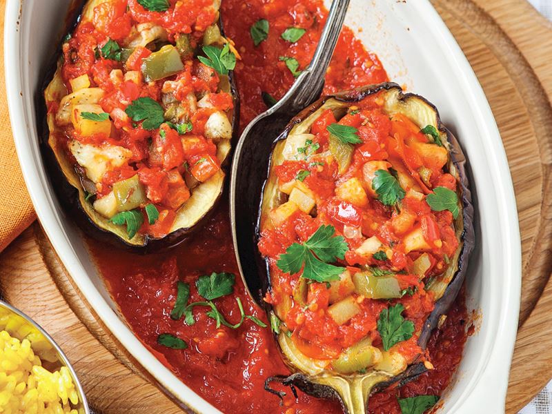 Sebzeli Patlıcan Dolması