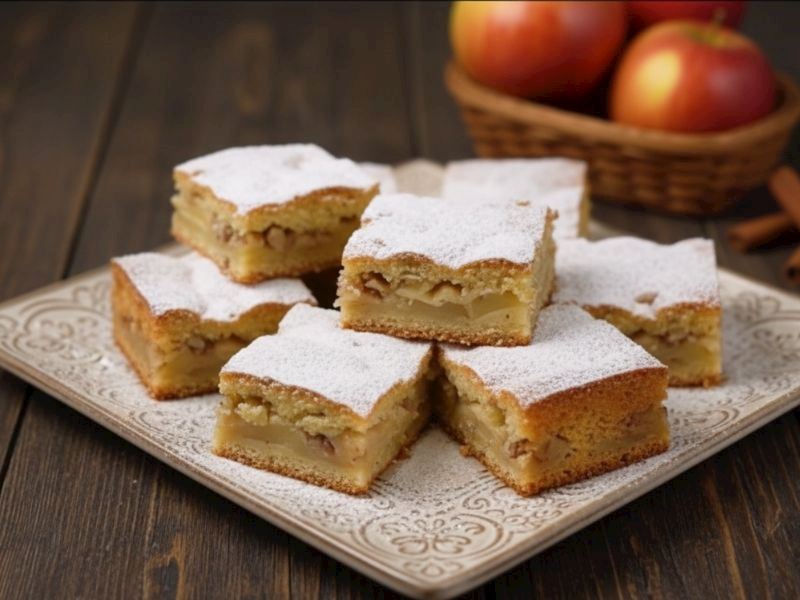 Bisküvili Elmalı Kek