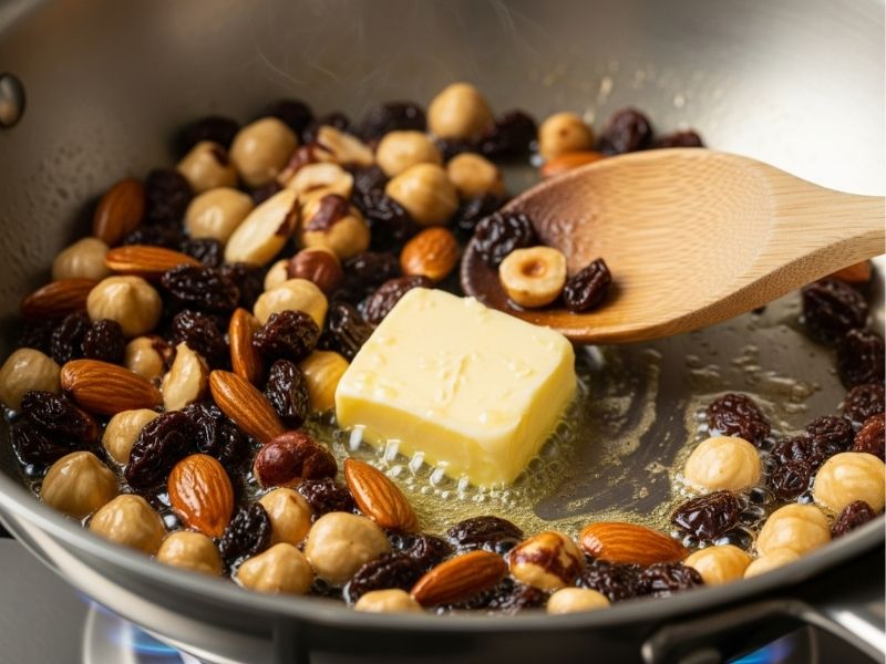 İç harcı önceden kavurun ve nemlendirin