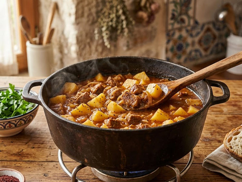 Kurban Etli Patates Yemeği